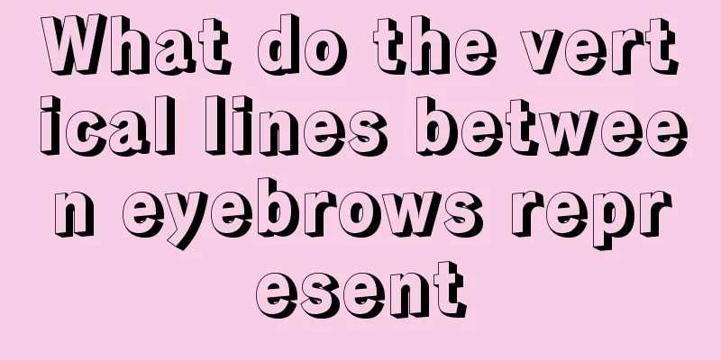What do the vertical lines between eyebrows represent