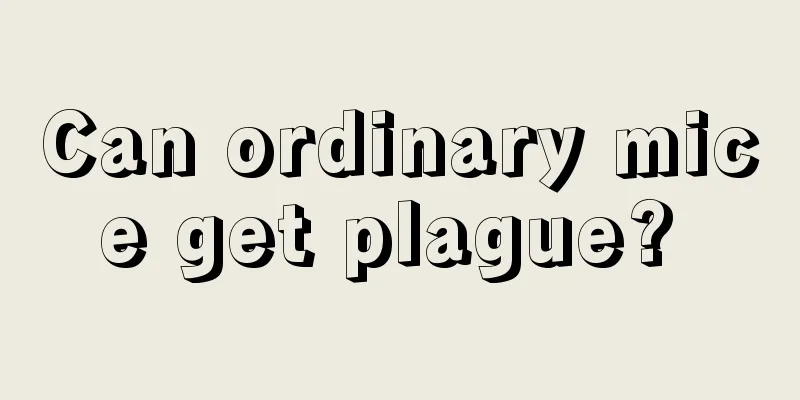 Can ordinary mice get plague? 