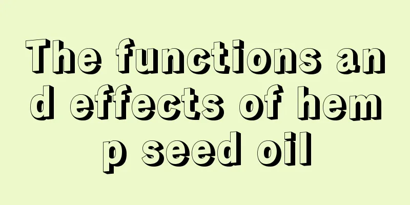 The functions and effects of hemp seed oil