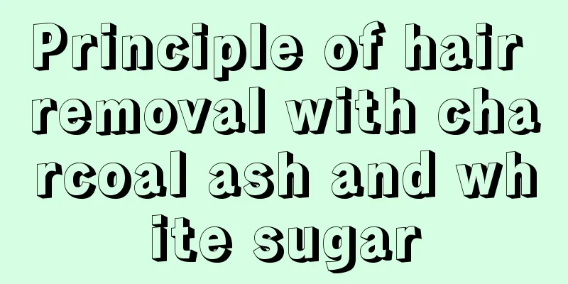 Principle of hair removal with charcoal ash and white sugar