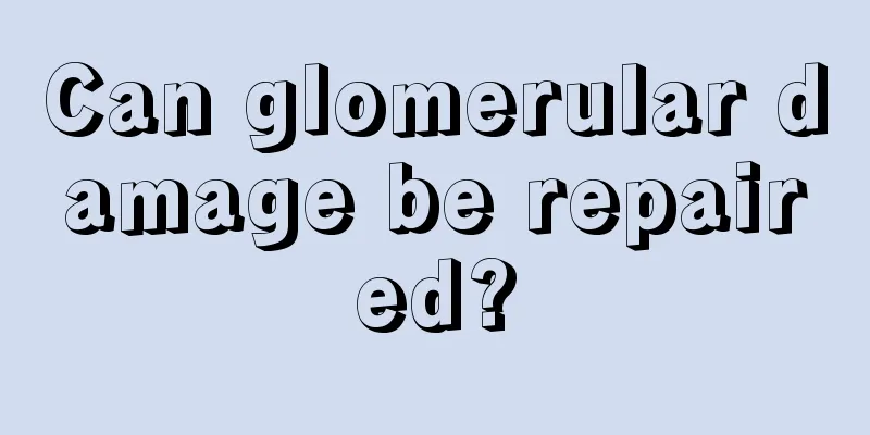 Can glomerular damage be repaired?