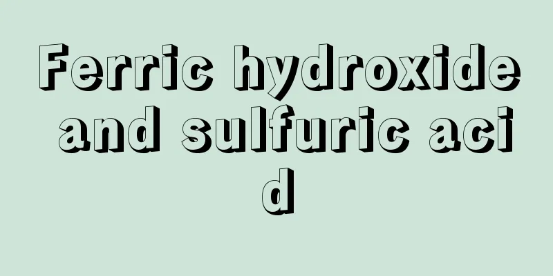 Ferric hydroxide and sulfuric acid