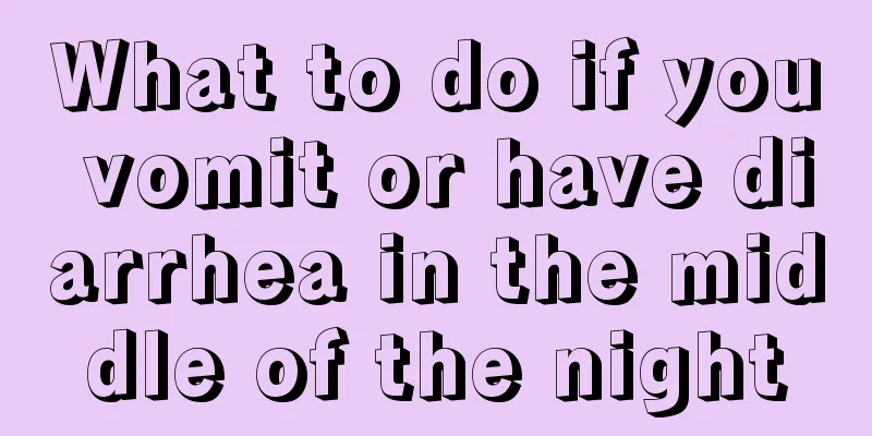 What to do if you vomit or have diarrhea in the middle of the night