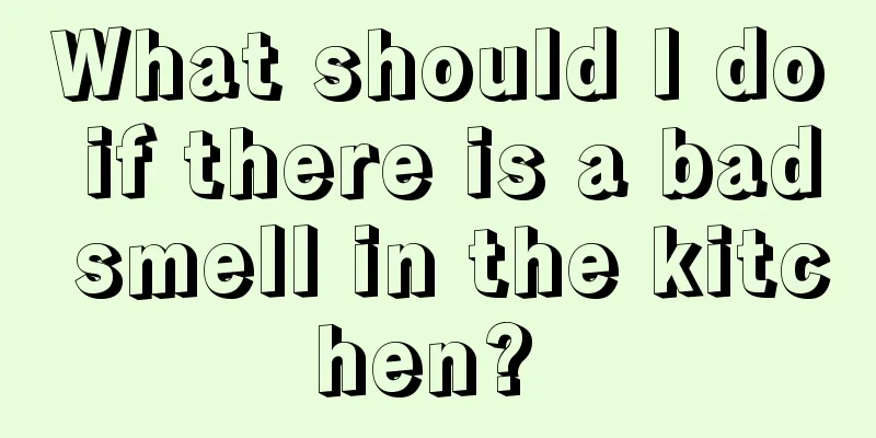 What should I do if there is a bad smell in the kitchen? 