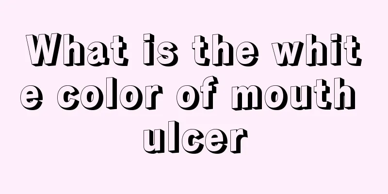 What is the white color of mouth ulcer