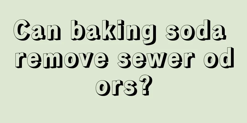Can baking soda remove sewer odors?
