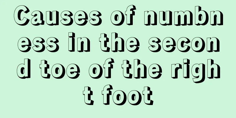 Causes of numbness in the second toe of the right foot