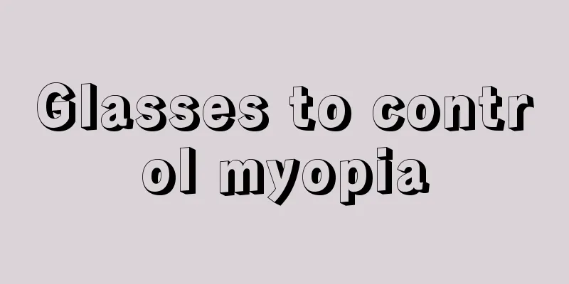 Glasses to control myopia