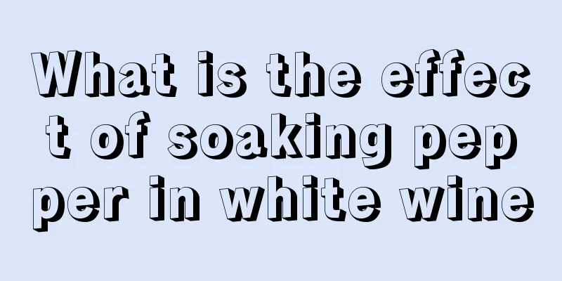 What is the effect of soaking pepper in white wine