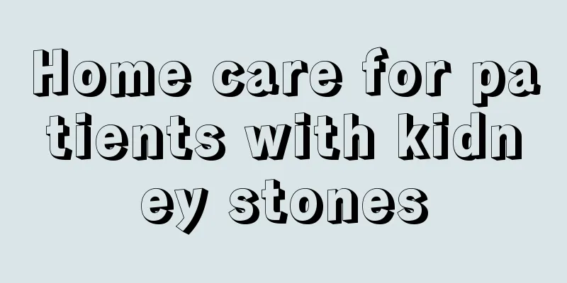 Home care for patients with kidney stones