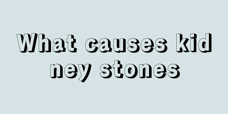 What causes kidney stones