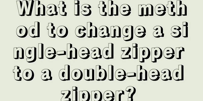 What is the method to change a single-head zipper to a double-head zipper? 