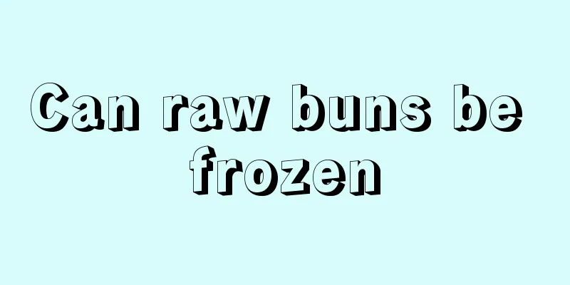 Can raw buns be frozen