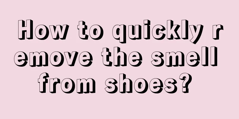 How to quickly remove the smell from shoes? 