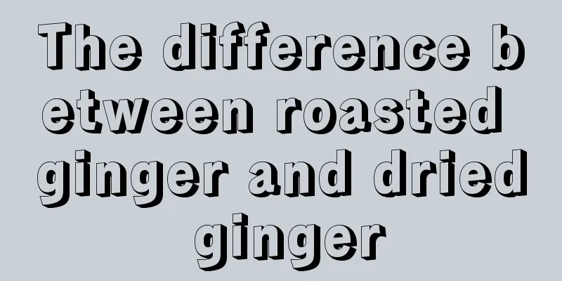 The difference between roasted ginger and dried ginger