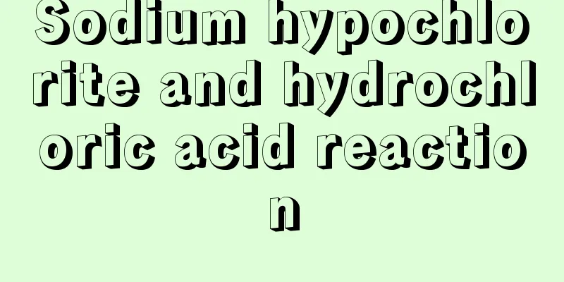 Sodium hypochlorite and hydrochloric acid reaction