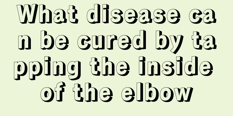 What disease can be cured by tapping the inside of the elbow