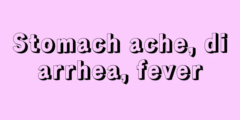Stomach ache, diarrhea, fever