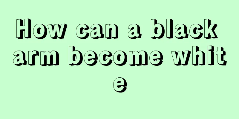 How can a black arm become white
