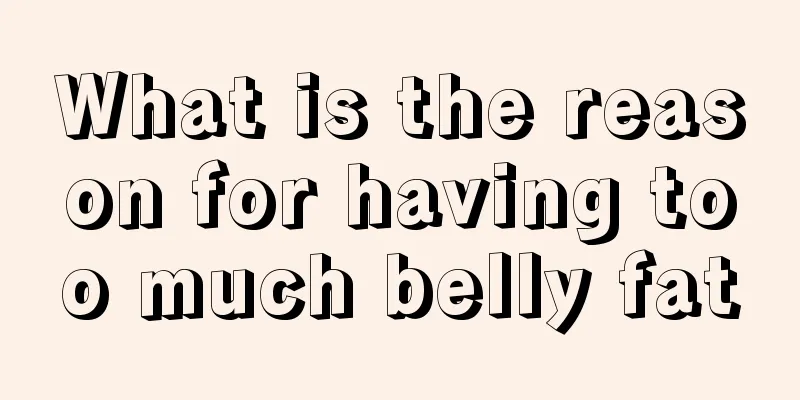 What is the reason for having too much belly fat