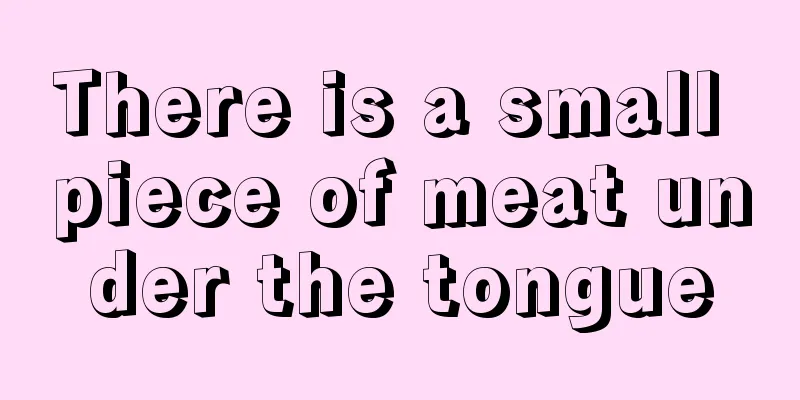 There is a small piece of meat under the tongue