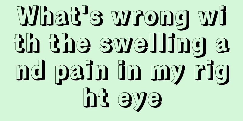 What's wrong with the swelling and pain in my right eye