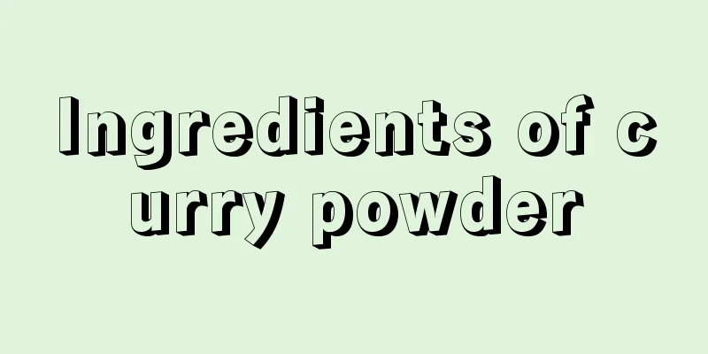 Ingredients of curry powder