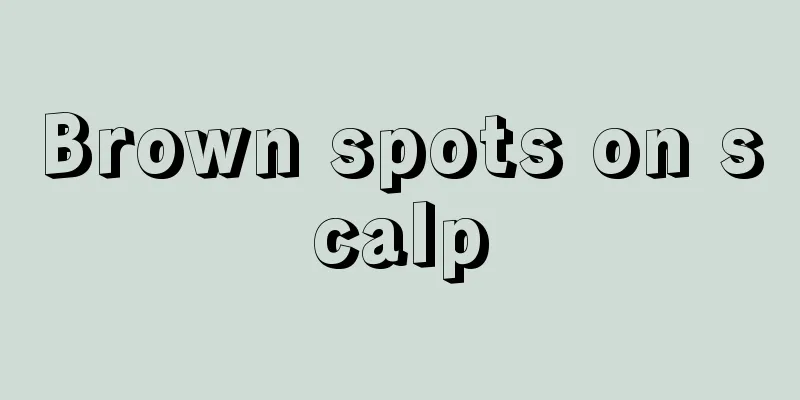 Brown spots on scalp