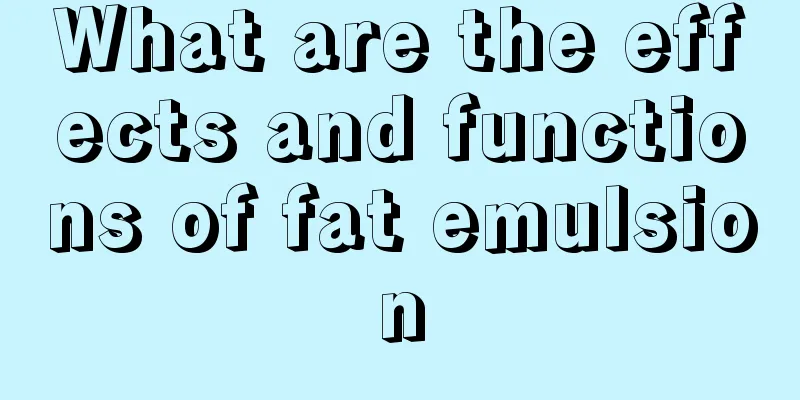 What are the effects and functions of fat emulsion