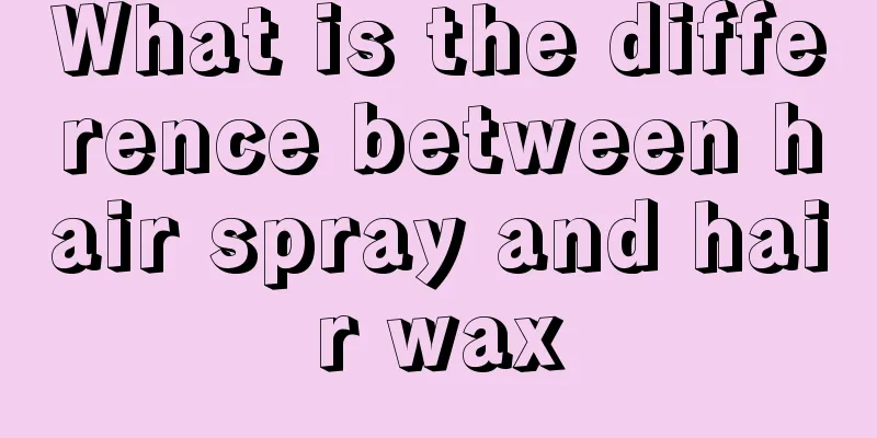 What is the difference between hair spray and hair wax