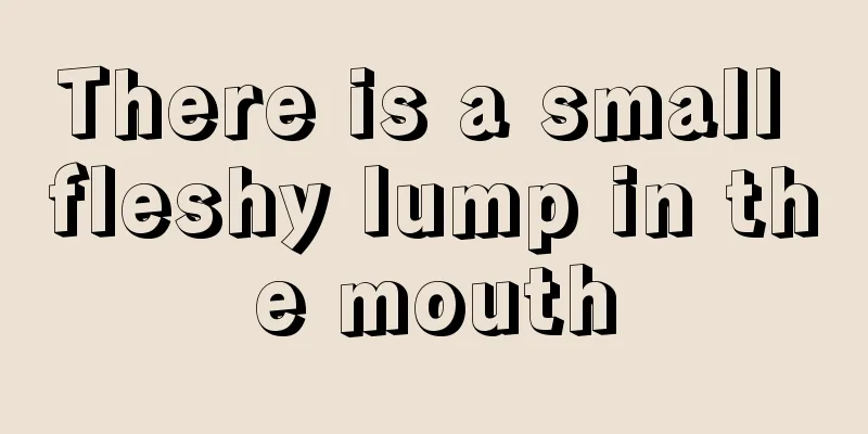 There is a small fleshy lump in the mouth