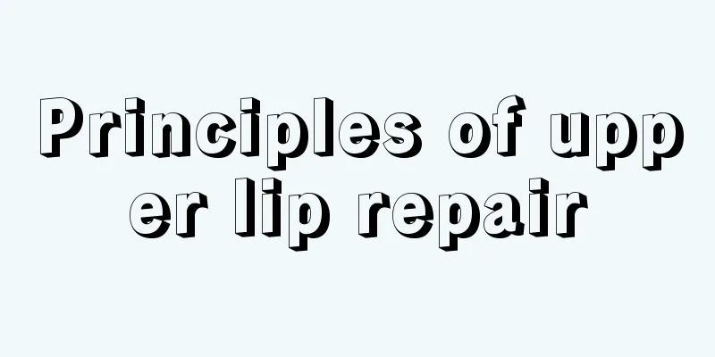 Principles of upper lip repair