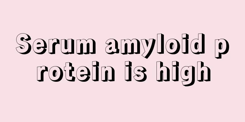 Serum amyloid protein is high