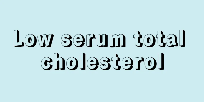 Low serum total cholesterol