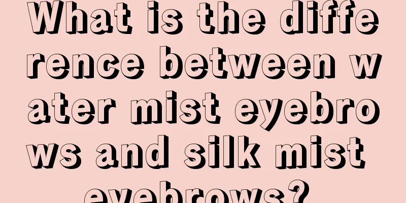What is the difference between water mist eyebrows and silk mist eyebrows? 