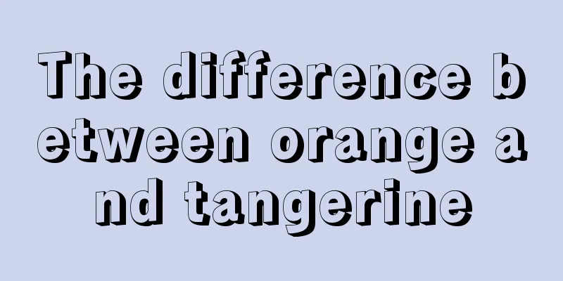 The difference between orange and tangerine