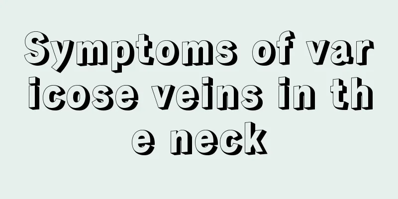 Symptoms of varicose veins in the neck