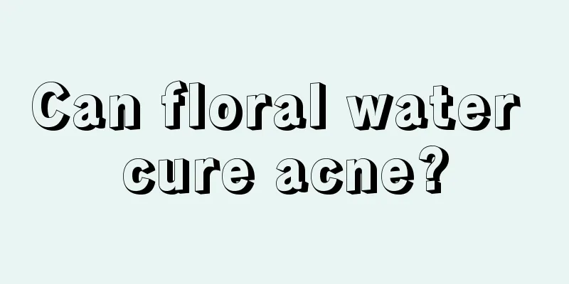 Can floral water cure acne?