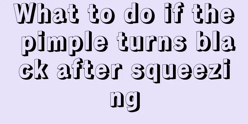 What to do if the pimple turns black after squeezing