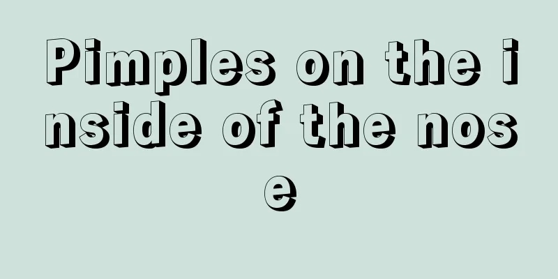 Pimples on the inside of the nose