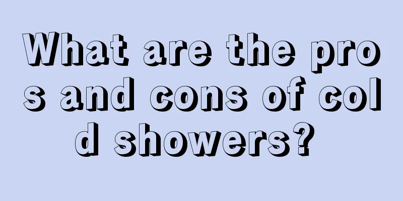 What are the pros and cons of cold showers? 