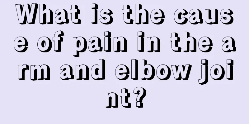 What is the cause of pain in the arm and elbow joint?