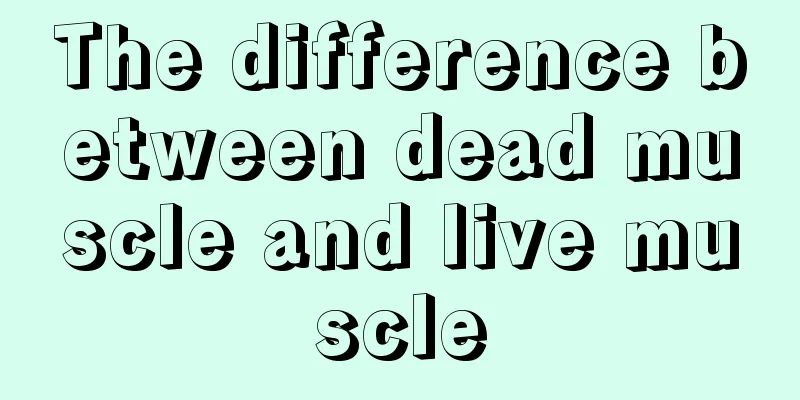 The difference between dead muscle and live muscle