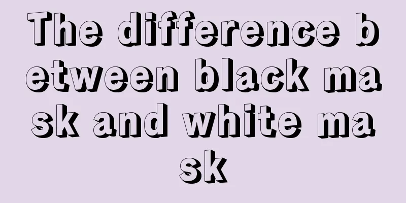 The difference between black mask and white mask