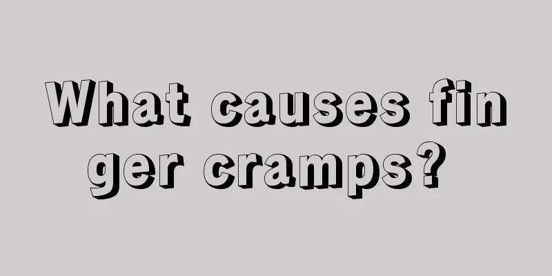 What causes finger cramps? 