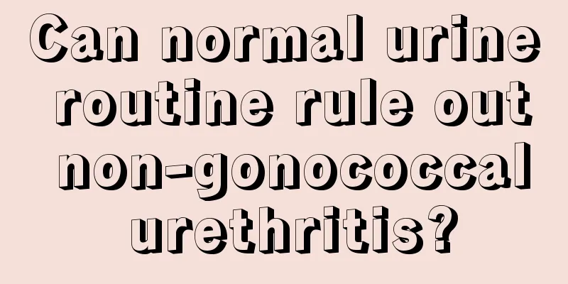Can normal urine routine rule out non-gonococcal urethritis?