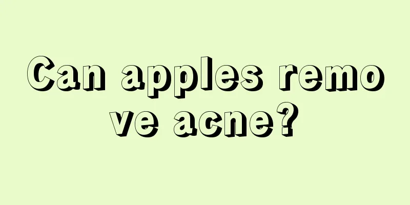 Can apples remove acne?