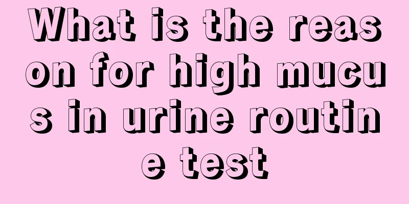 What is the reason for high mucus in urine routine test