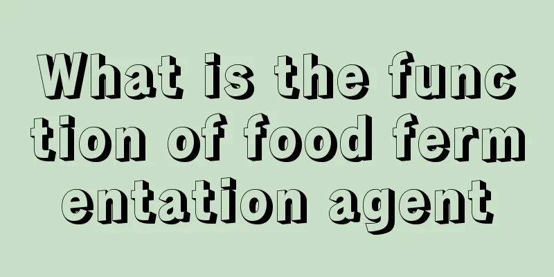 What is the function of food fermentation agent