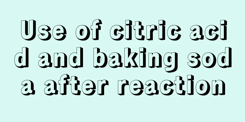 Use of citric acid and baking soda after reaction